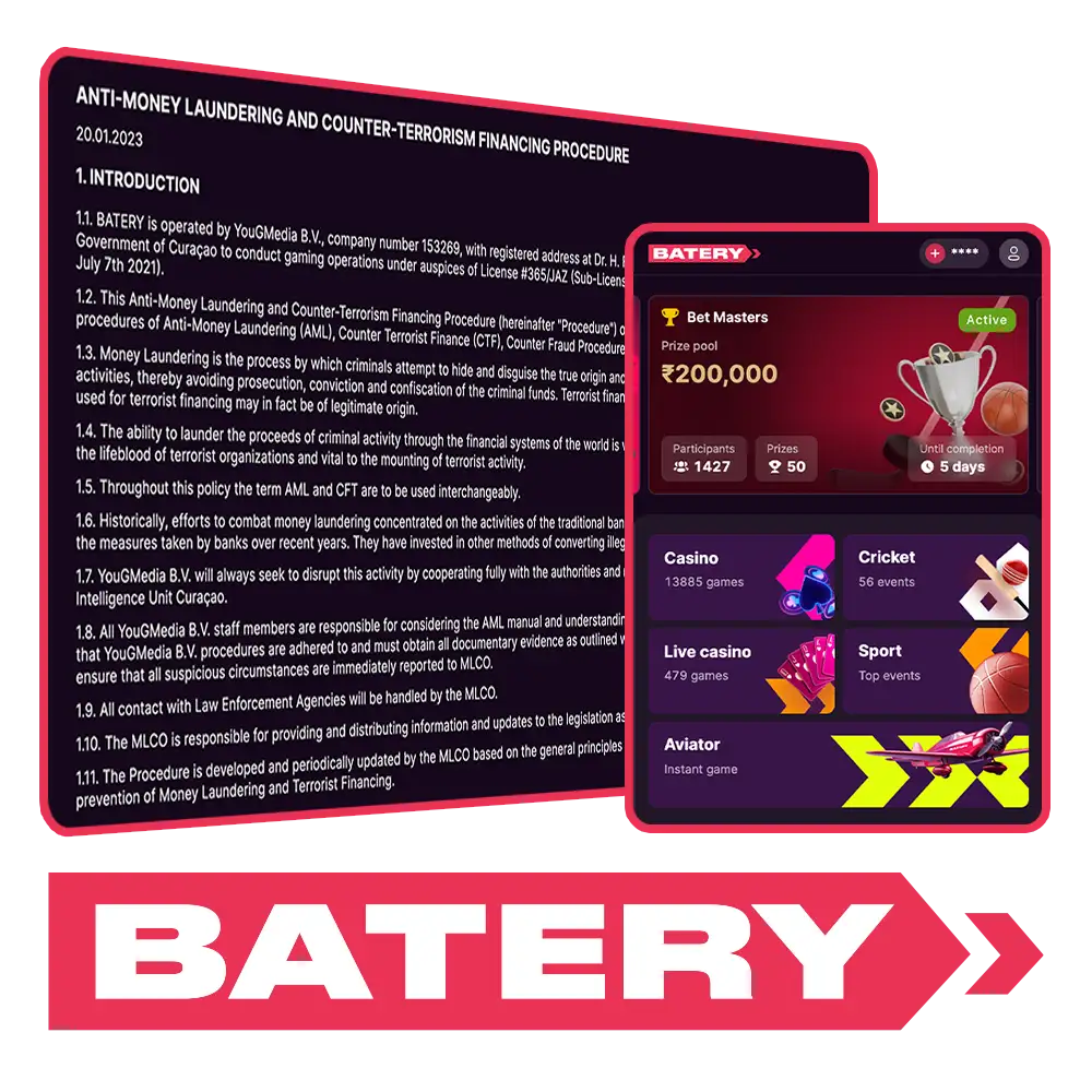 Learn about Batery’s antifraud system and safe play guarantee.